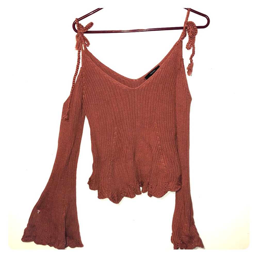 LAST WEEK AVAILABLE-BellSleeve OffShoulder Sweater